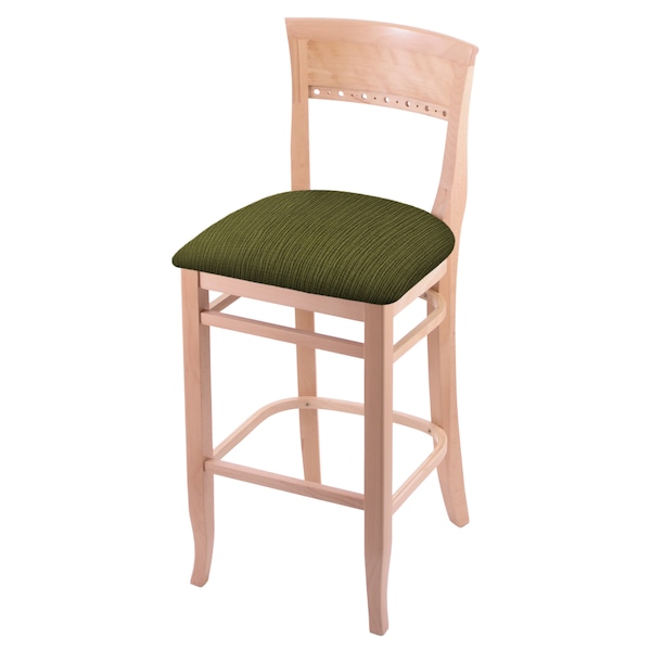 Holland Bar Stool Co 30" Bar Stool, Natural Finish, Graph Parrot Seat 316030Nat015 - main